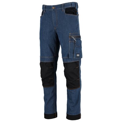 Spodnie robocze jeansowe JEAN granatowy S  PERFECT S090178196