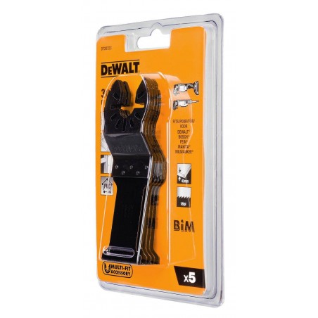 Brzeszczoty do cięcia drewna z gwoździami - 5 sztuk Dewalt DT20723