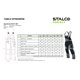 Spodnie ogrodniczki HEAVY LINE szary L  PERFECT S-78574