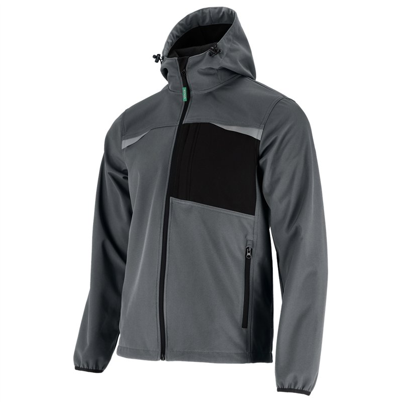 Kurtka softshell męska ROCK szary M  S-51732