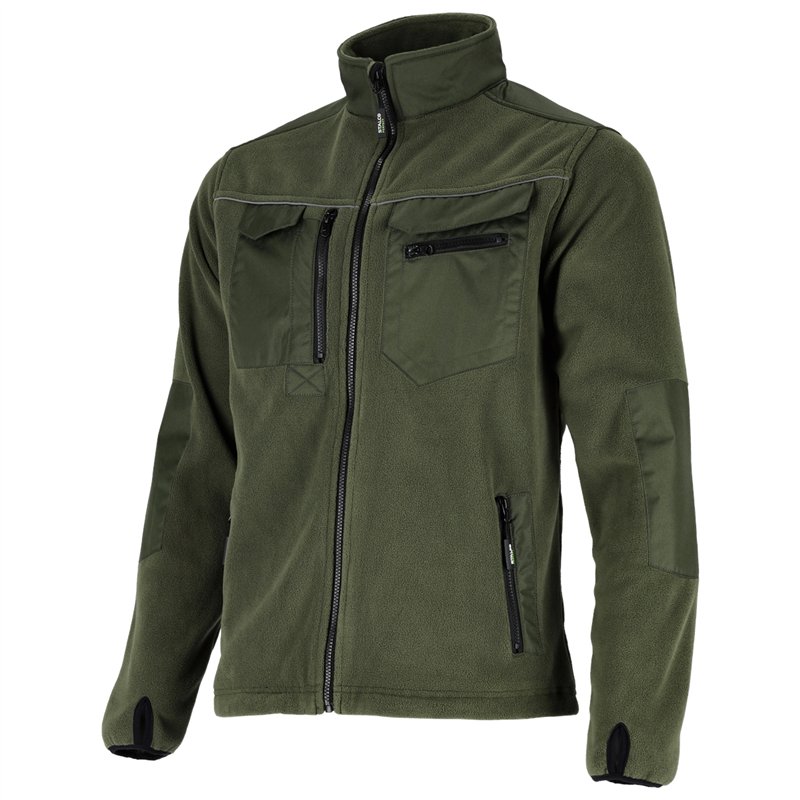 Bluza polarowa męska OXFORD oliwkowy M  PERFECT S090400015