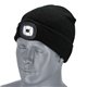 Czapka zimowa z latarką RAY KIDS czarny 50-54 ONE SIZE  S091491035