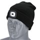 Czapka zimowa z latarką 2 RAYS czarny 54-60 ONE SIZE  S091491038