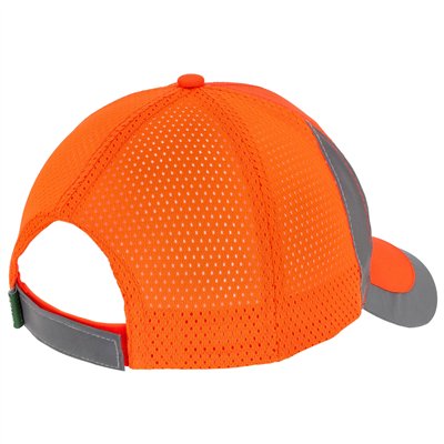 Czapka z daszkiem odblaskowa PICK pomarańczowy ONE SIZE  S091444226