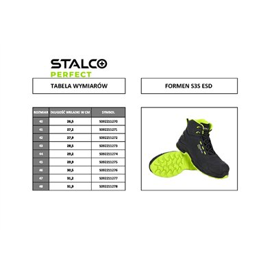Trzewik skórzany FORMEN S3S ESD roz.48  PERFECT S092211278