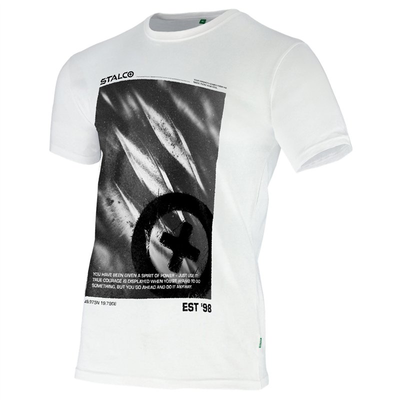 T-shirt męski BONO STINGER biały XS  S090644504
