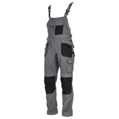 Spodnie ogrodniczki BASIC LINE szary L  S-47868