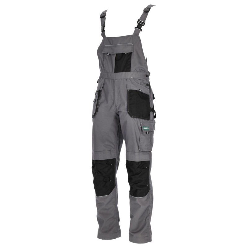 Spodnie ogrodniczki BASIC LINE szary XL  S-47870