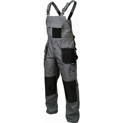 Spodnie ogrodniczki BASIC LINE szary M  S-47866
