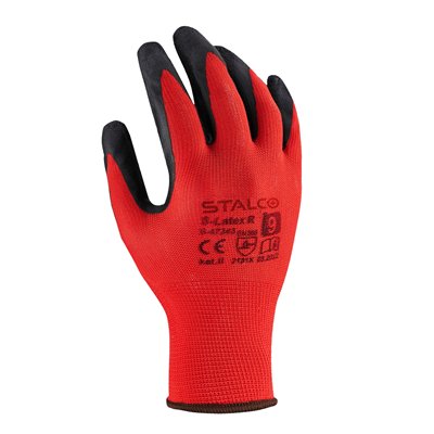 Rękawice poliestrowe S-LATEX R 8”  S-47344
