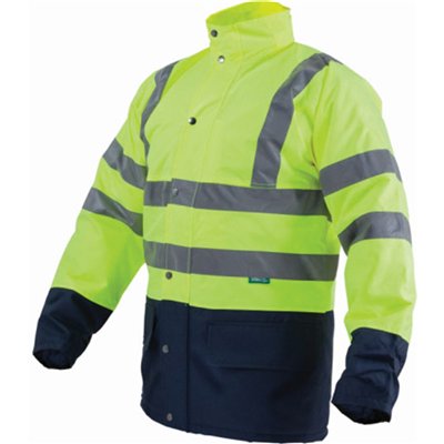 Kurtka ocieplana ostrzegawcza męska FLASH żółty XL  S-44183