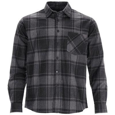 Koszula flanelowa SQUARE grafitowy 2XL - 47  S-51158