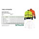 Bluza polarowa ostrzegawcza BASIC NEON LINE żółty 2XL  S-51708