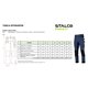 Spodnie robocze jeansowe JEAN granatowy 4XL  PERFECT S090178208