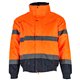 Kurtka ocieplana ostrzegawcza męska BOMBER 3in1 pomarańczowy 2XL  S090700013