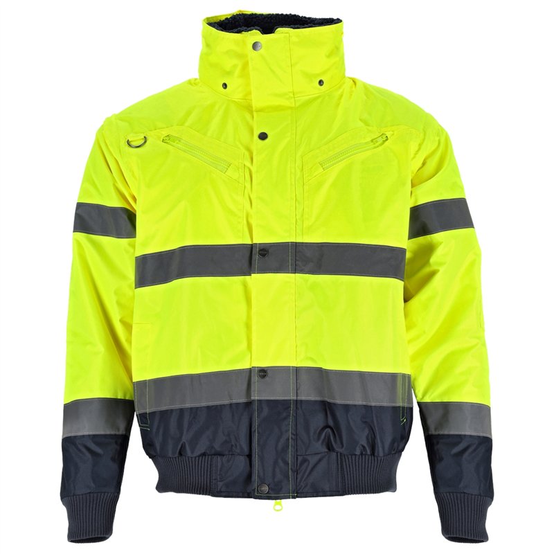 Kurtka ocieplana ostrzegawcza męska BOMBER 3in1 żółty 4XL  S090700023
