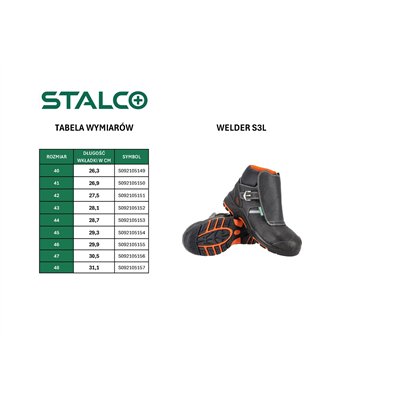 Trzewik skórzany WELDER S3L roz.46  S092211264