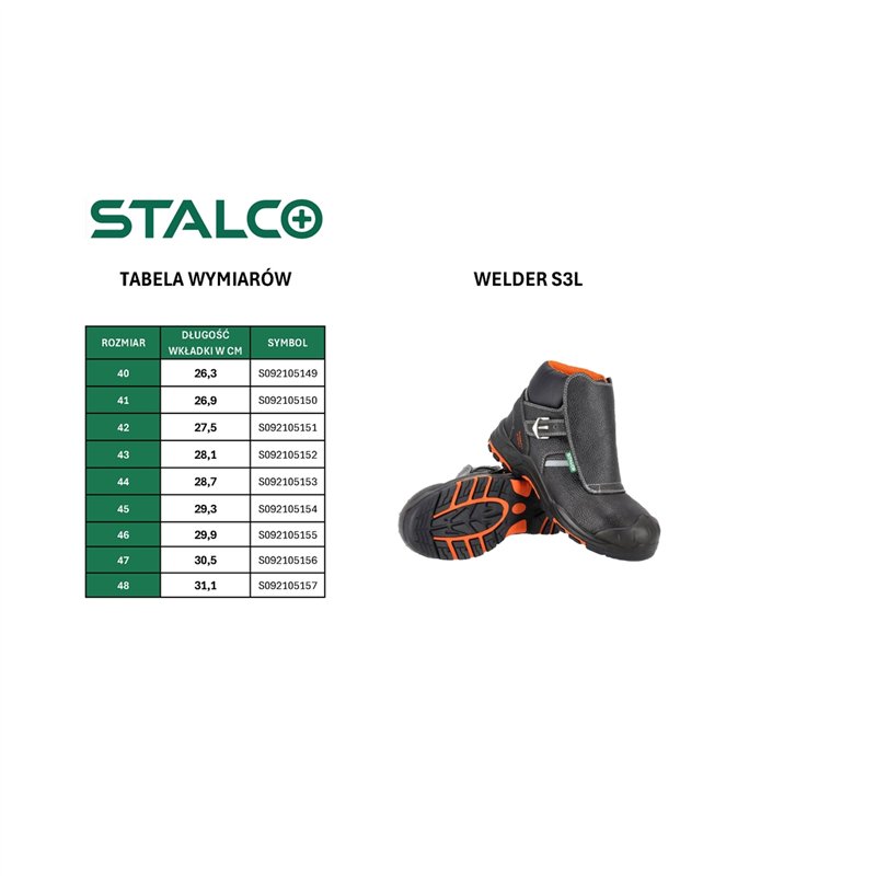 Trzewik skórzany WELDER S3L roz.48  S092211266
