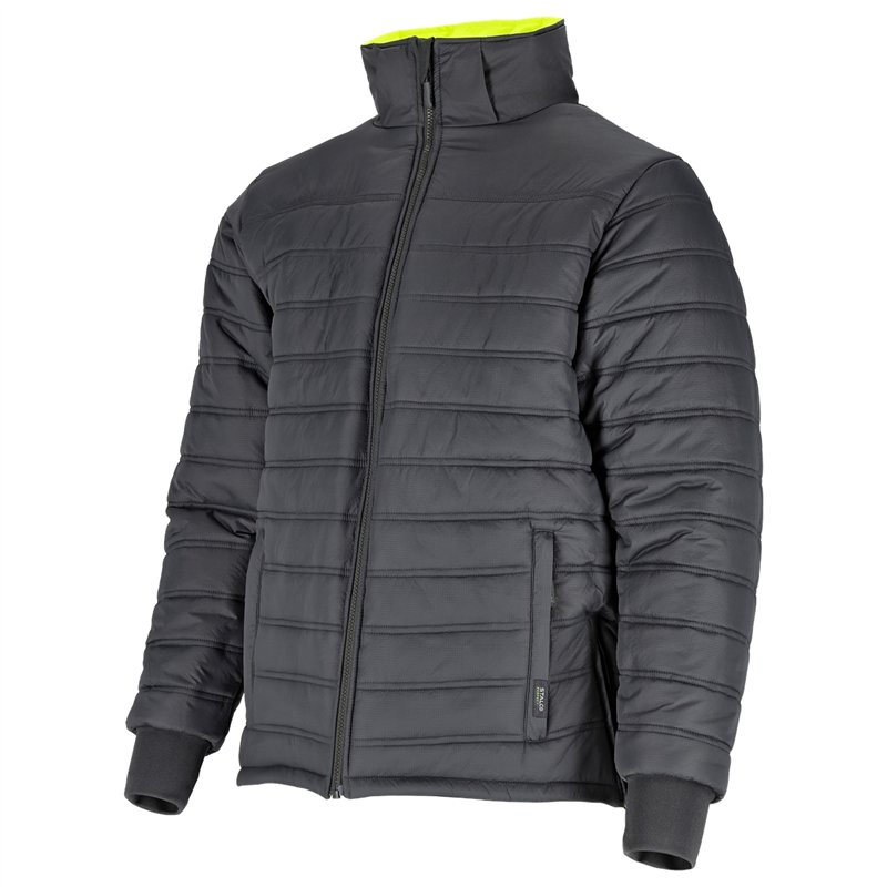 Kurtka ocieplana ostrzegawcza przeciwdeszcz. męska REVERS J 2in1 żółty XL  PERFECT S090797014