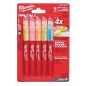 Zakreślacze kolorowe Milwaukee Inkzall, 5 szt