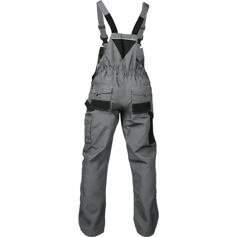 Spodnie ogrodniczki BASIC LINE szary M  S-47866