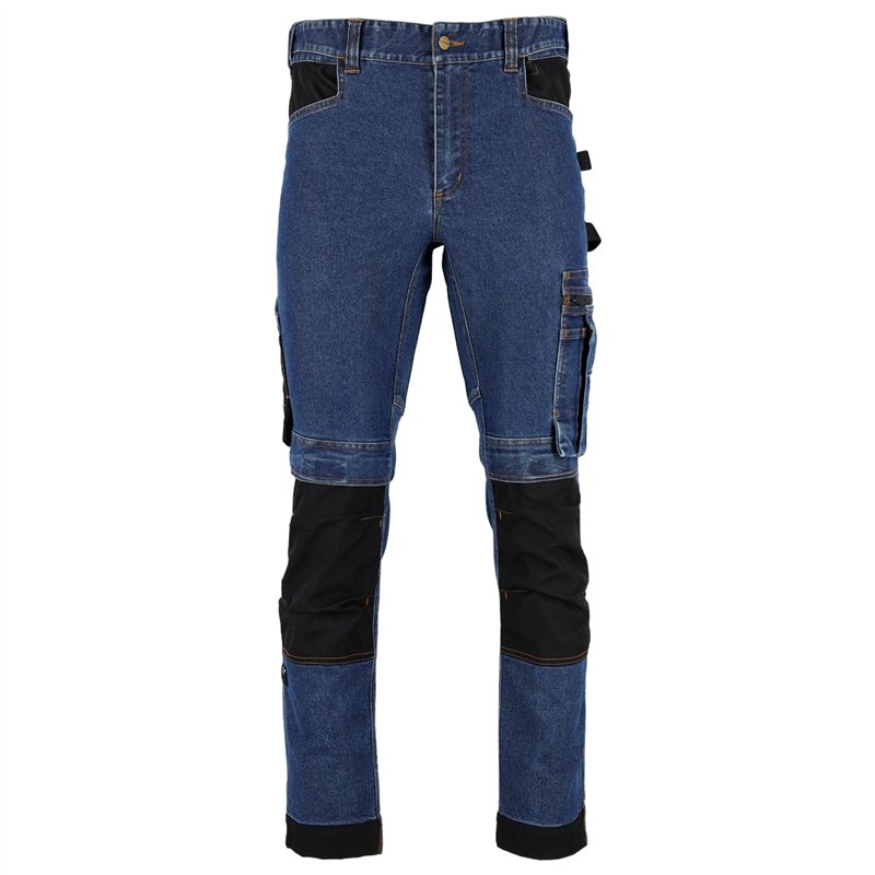 Spodnie robocze jeansowe JEAN granatowy 3XL  PERFECT S090178206