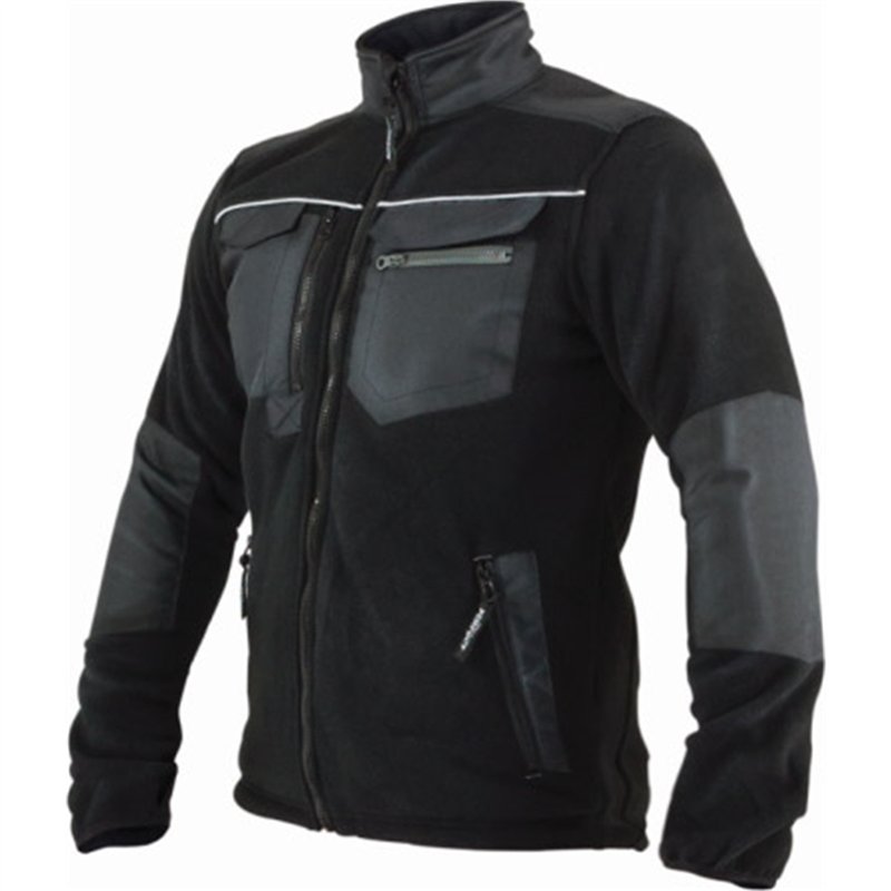 Bluza polarowa męska OXFORD czarny 2XL  PERFECT S-78887