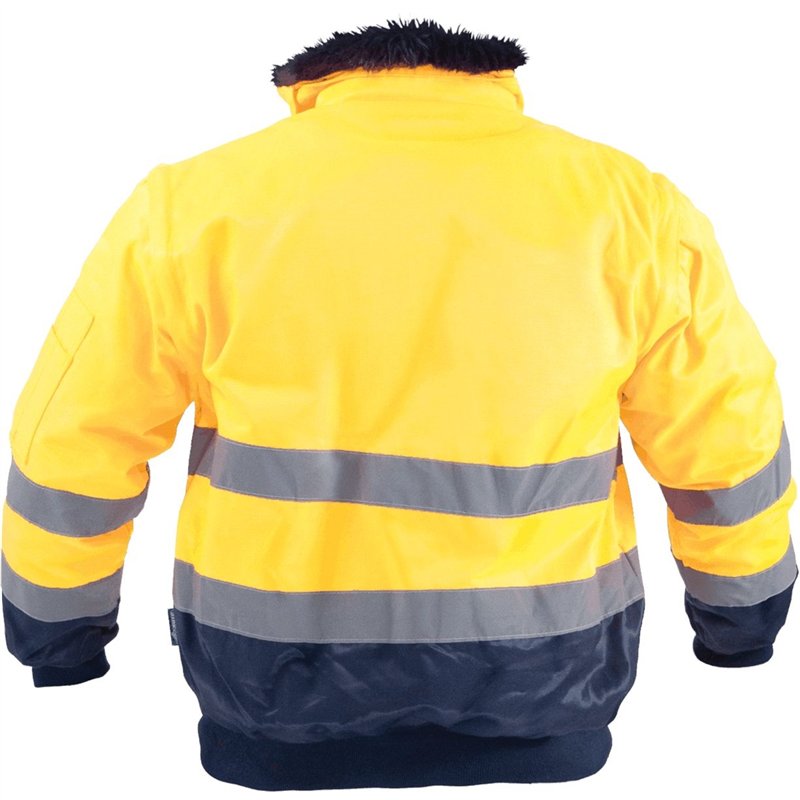 Kurtka ocieplana ostrzegawcza męska PILOT HI-VIS żółty M  S-44084