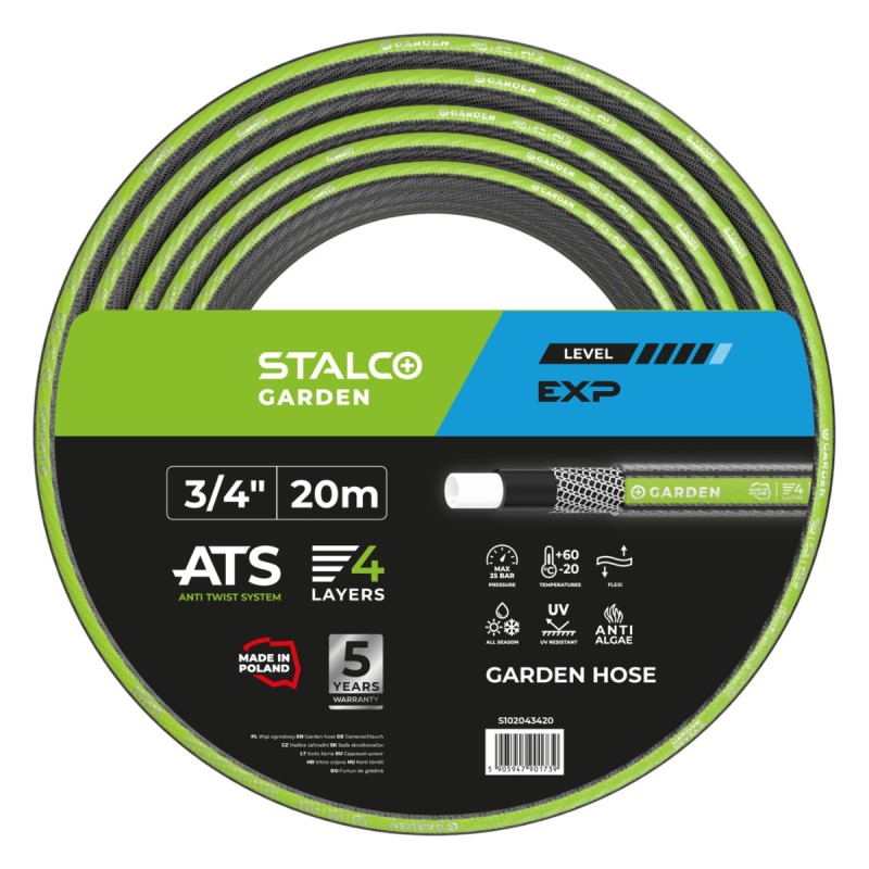 Wąż ogrodowy ATS 3/4″ 20m EXP STALCO GARDEN S102043420