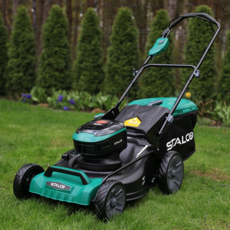 Kosiarka akumulatorowa 2x20V 46 cm 55L Stalco LMS40-46BL