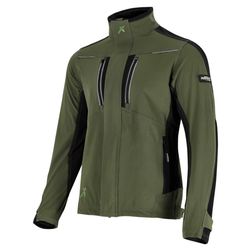 Bluza robocza STRETCH LINE oliwkowy 2XL  PERFECT S-79289