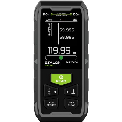 Dalmierz laserowy dwukierunkowy DLP200DG 2x100m STALCO PERFECT S058298004