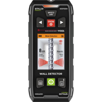 Wielofunkcyjny detektor ścienny WDP100M 100m STALCO PERFECT S058198001
