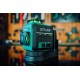 Laser krzyżowy 3D LLS3DG zielony 10m IP54 STALCO S058597004