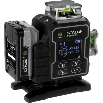 Laser krzyżowy 4D LLP4DG zielony STALCO PERFECT S058598012