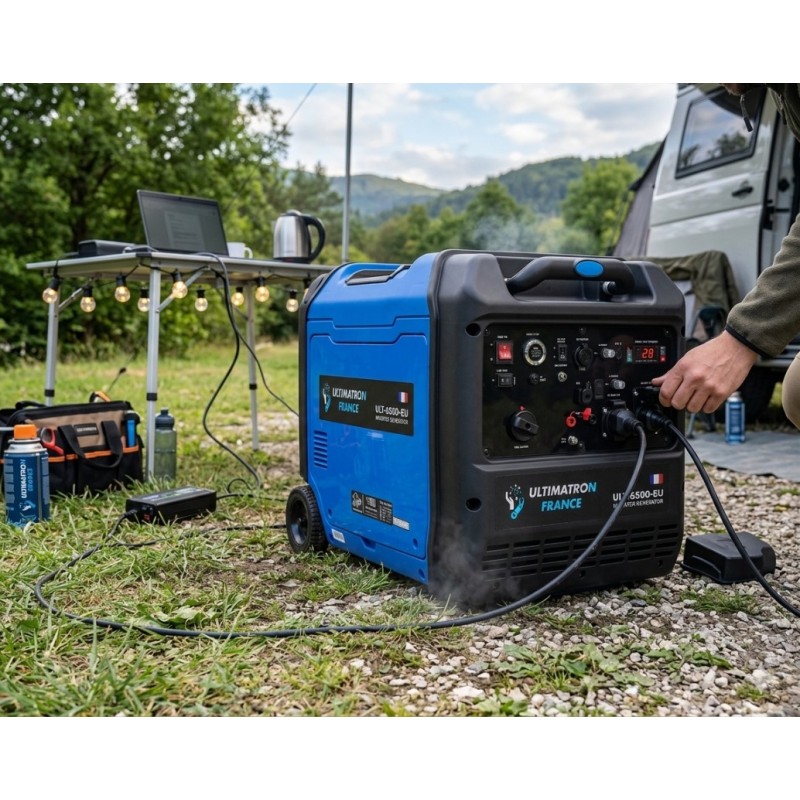 Agregat prądotwórczy generator inwertorowy 6,2kW AVR na kołach Ultimatron France ULT-6500