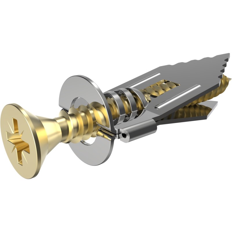 Kotwa wbijana metalowa do ścian G-K z wkrętem 4x40 mm STALCO KWM304040