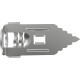 Kotwa wbijana metalowa do ścian G-K z wkrętem 4x40 mm STALCO KWM304040