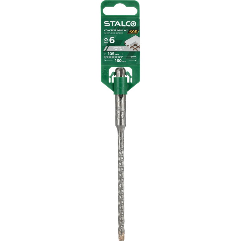 Wiertło do betonu SX5 10,0 x 210 mm SDS plus STALCO S060226318