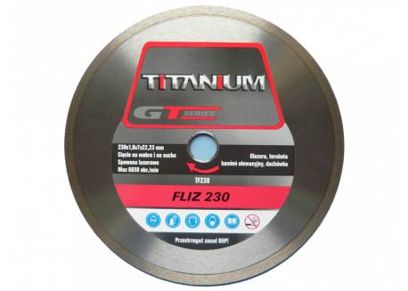 Tarcza tnąca diamentowa 230 mm Titanium FLIZ