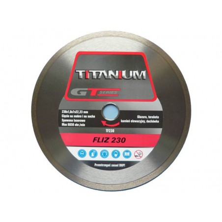 Tarcza tnąca diamentowa 230 mm Titanium FLIZ