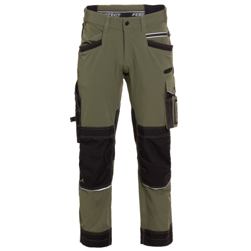 Spodnie robocze STRETCH LINE oliwkowy S  PERFECT S090179294