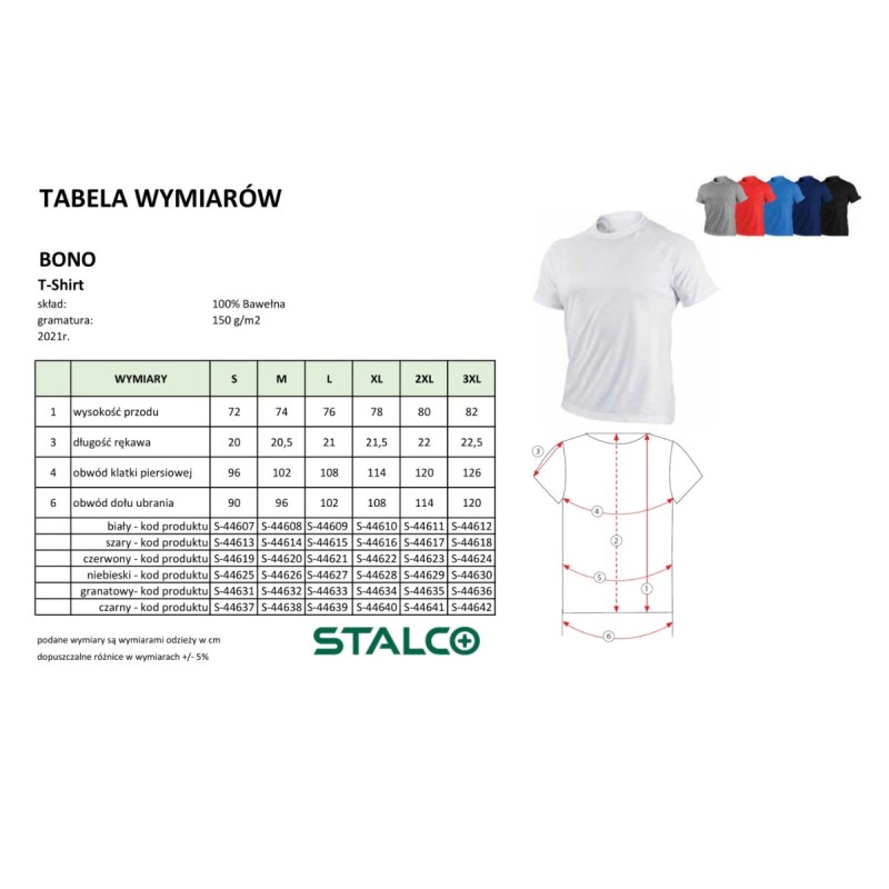 T-shirt męski BONO biały S  S-44607