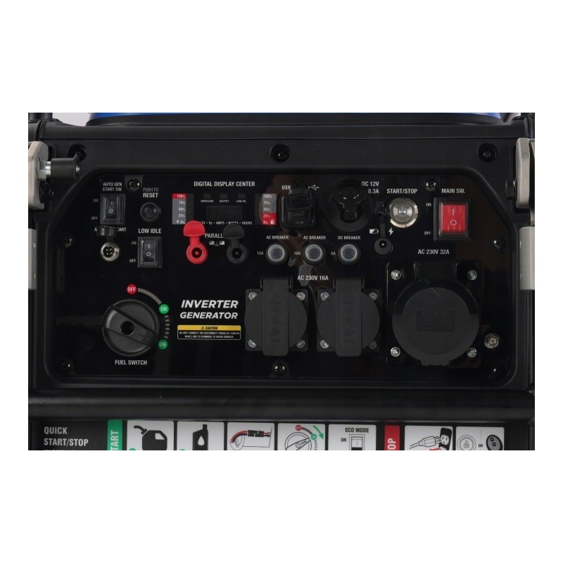 Agregat prądotwórczy generator inwertorowy 7,2kW AVR na kołach Ultimatron France ULT-7500 + 2 x olej 10W30 0,6l