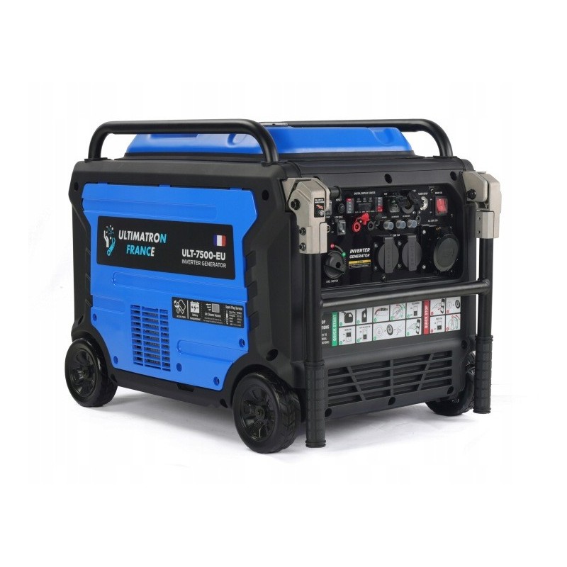 Agregat prądotwórczy generator inwertorowy 7,2kW AVR na kołach Ultimatron France ULT-7500 + 2 x olej 10W30 0,6l