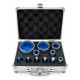 Wiertło diamentowe otwornica do gresu ceramiki na sucho zestaw 6-68 mm M14 Titanium CERAMAX + adapter M14