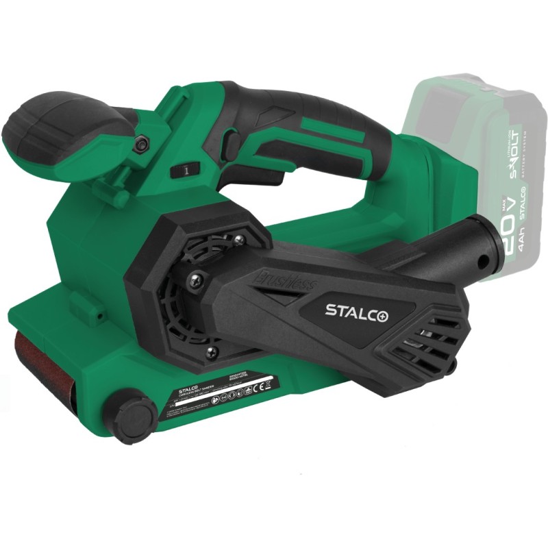 Akumulatorowa szlifierka taśmowa 20V S-Volt BSS20-457BL STALCO S050497335