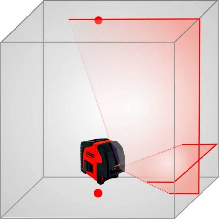 Czerwony Laser Krzyżowy PRO Smart 1.1 HD PLUS