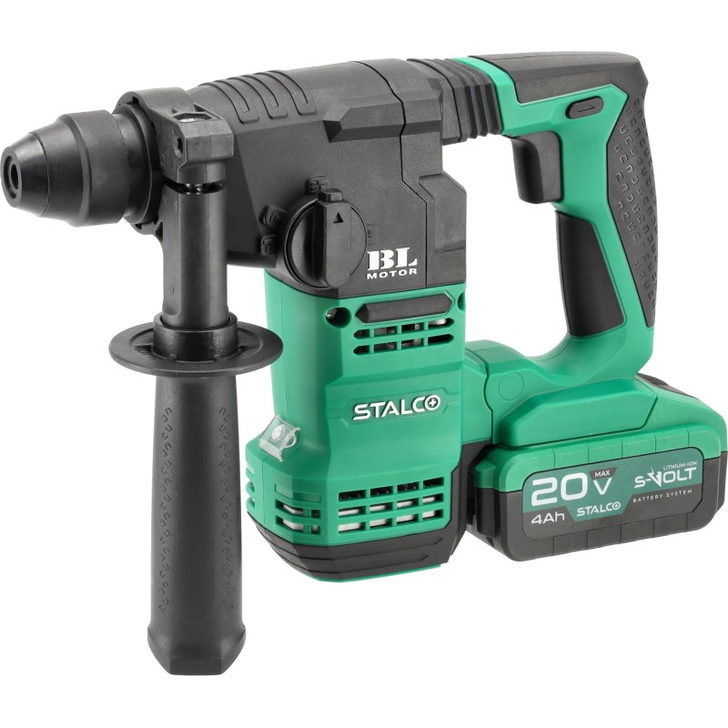 Zestaw: Młotowiertarka Akumulatorowa RHS20-18BL 20V S-Volt STALCO