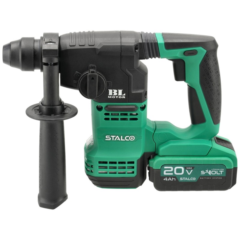 Zestaw: Młotowiertarka Akumulatorowa RHS20-18BL 20V S-Volt STALCO